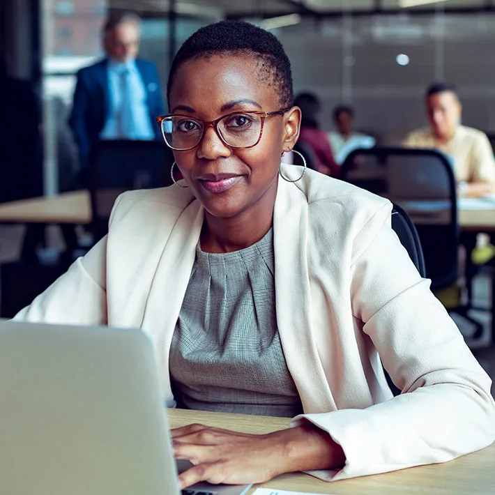 Business woman working